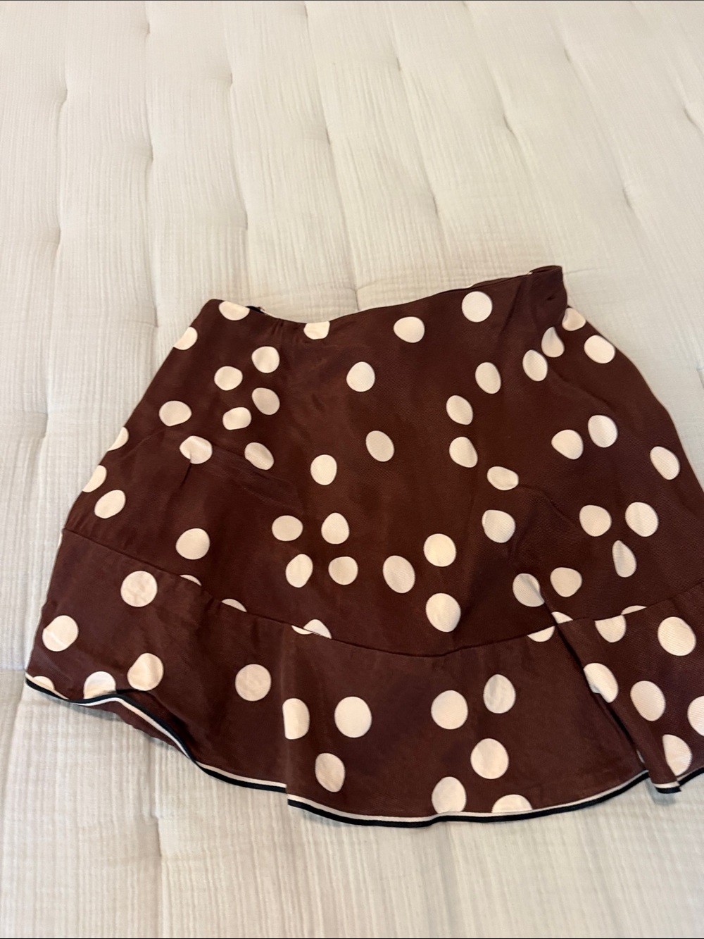 Maeve Brown Polka Dot Circle with Cream Dots